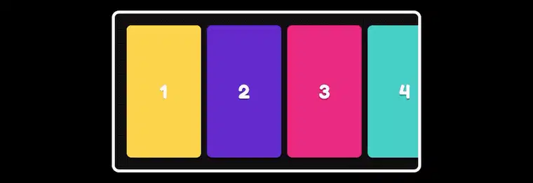 Free-scrolling horizontal list